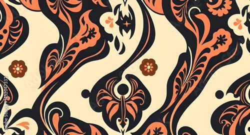 seamless pattern with embroidery pattern