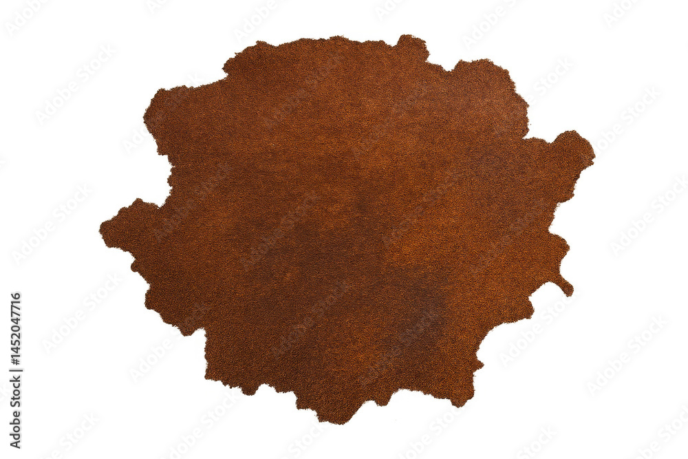 Irregular brown leather patch with a rugged, natural surface and organic edges. Irregular brown leather patch with a rugged, natural surface and organic edges.