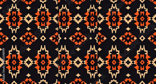 seamless pattern with embroidery pattern