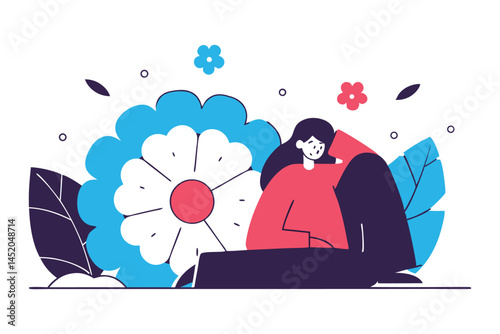 Each petal resembles a softly puffed cushion or pillow
