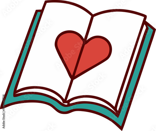 trendy book svg icon