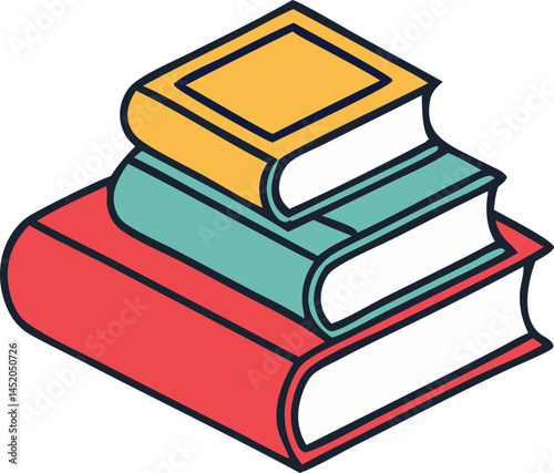 trendy book svg icon