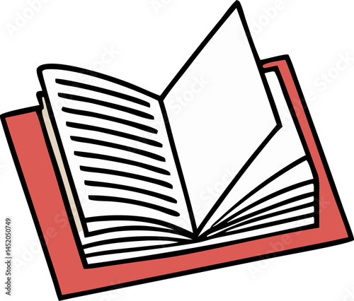 trendy book svg icon