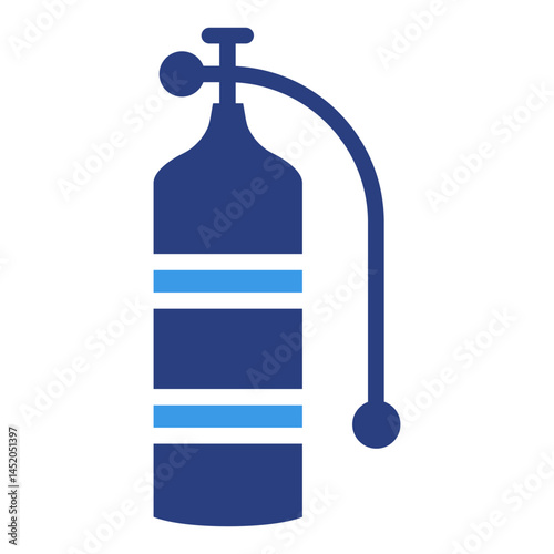 Scuba Tank  Icon Element For Design