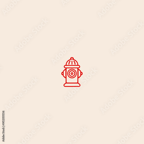 Fire hydrant icon flat vector design. 