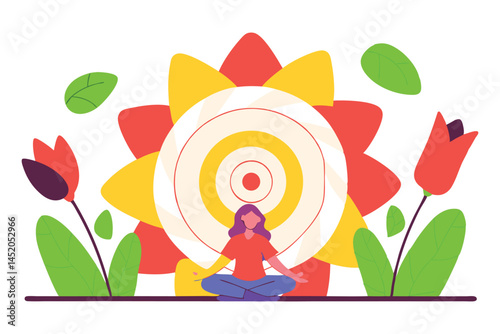 Spiraling petals gradually widening and curling around the center