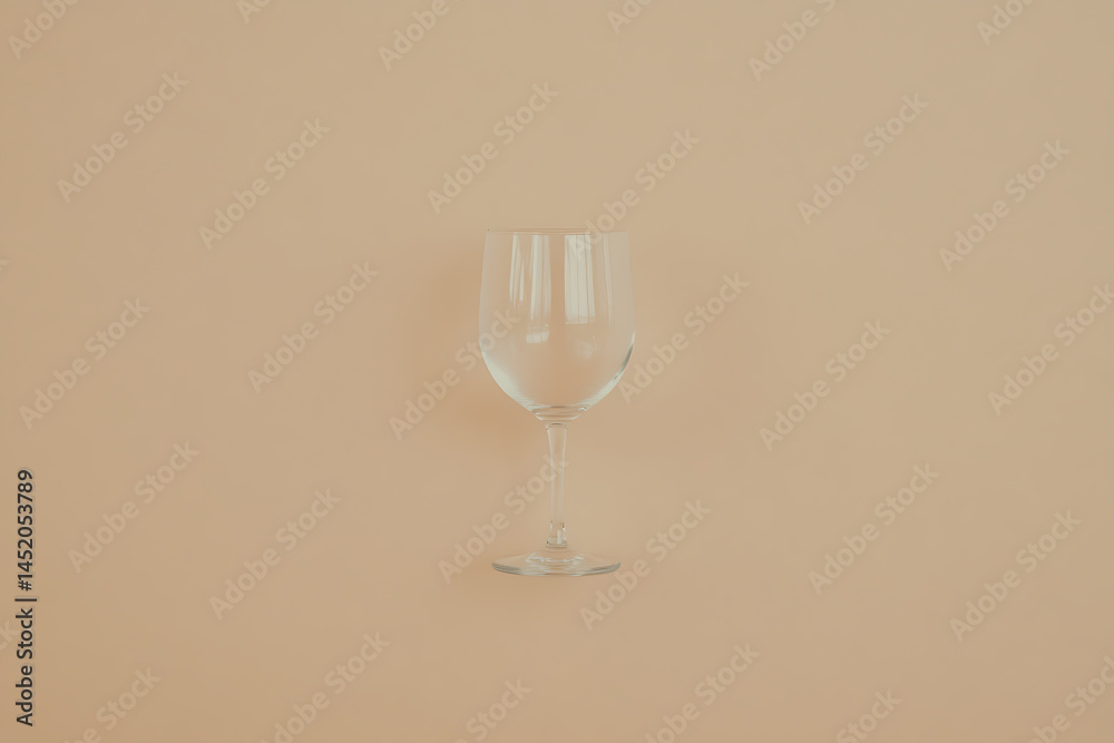 Elegant Glassware: A delicate, empty glass catches the light, showcasing its sleek design against a soft, neutral backdrop. Simple beauty in every curve. Elegant Glassware: A delicate, empty glass catches the light, showcasing its sleek design against a soft, neutral backdrop. Simple beauty in every curve.