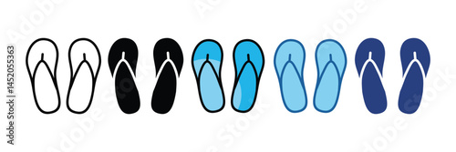 Flip Flops  Icon Element For Design