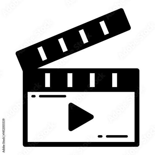 Film Clapperboard Solid Black