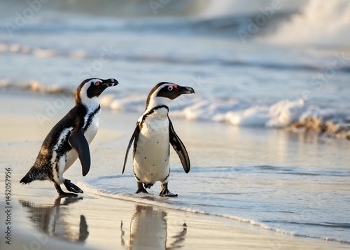 King Penguin (Aptenodytes patagonicus) Chicks in Creche in the rain