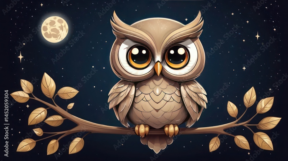 Fototapeta premium Luna-Eyed Owl