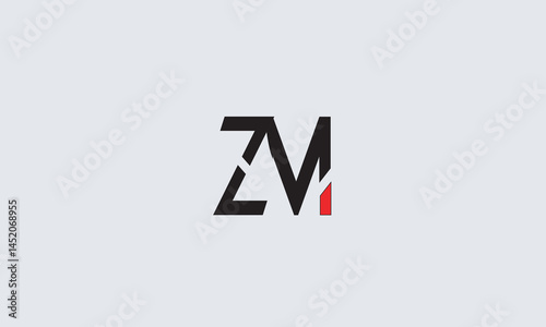 ZM, MZ , M , Z , Abstract Letters Logo Monogram	