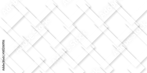 abstract background with white lines. White floor tiles abstract layers smooth 3d shadow vector design wallpaper. abstract white geometric background