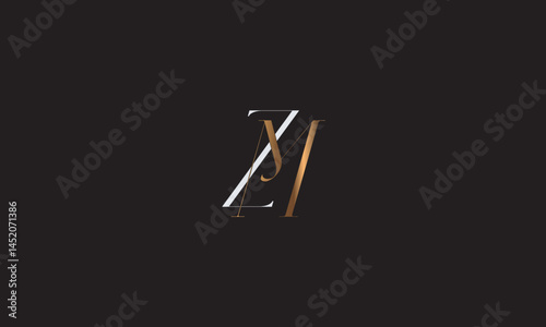 ZM, MZ , M , Z , Abstract Letters Logo Monogram	