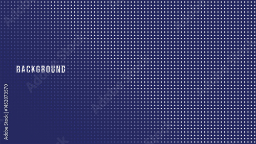 Abstract Dotted Gradient Background in Deep Blue