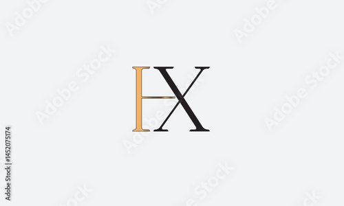 HX, XH , H , X , Abstract Letters Logo Monogram	