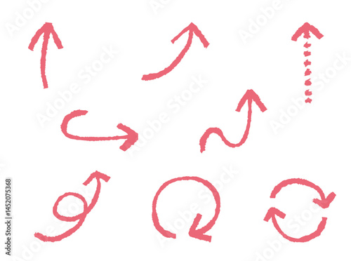 Simple handwritten arrow set