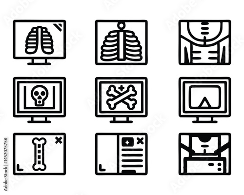 x ray icon set