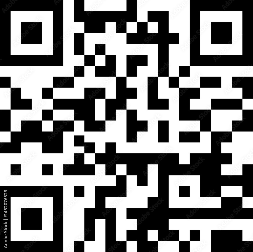 custom made wallpaper toronto digitalModern Poster with Barcode & QR Code Icons – Black Outline Style on White Background.