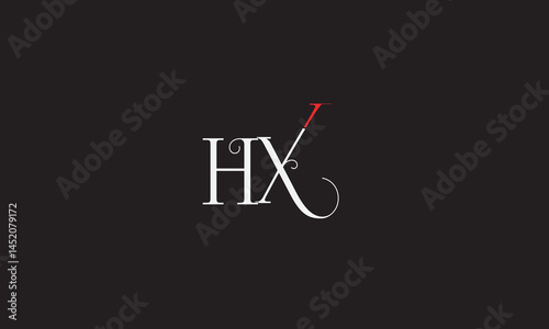 HX, XH , H , X , Abstract Letters Logo Monogram	