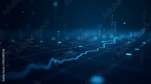 A dark blue statistical background with intricate grid lines and subtle texture, evoking a sense of data analysis and numerical complexity