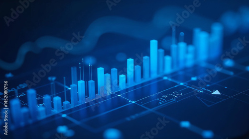 A dark blue statistical background with intricate grid lines and subtle texture, evoking a sense of data analysis and numerical complexity