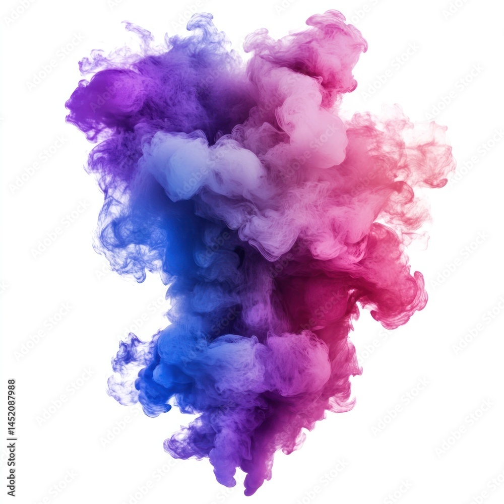 Fototapeta premium A captivating and mesmerizing digital art piece showcasing a vibrant explosion of swirling dynamic smoke and fluid like patterns in a stunning array of bold contrasting colors The abstract