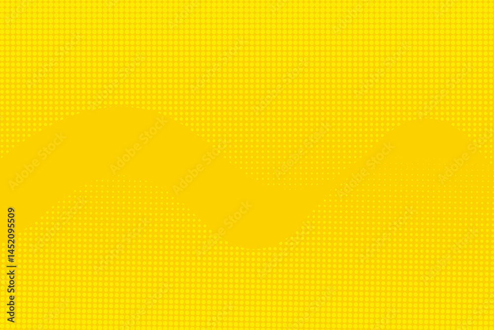 Fototapeta premium Dots halftone yellow orange color pattern gradient texture with technology digital background. Dots pop art comics with summer background. eps10