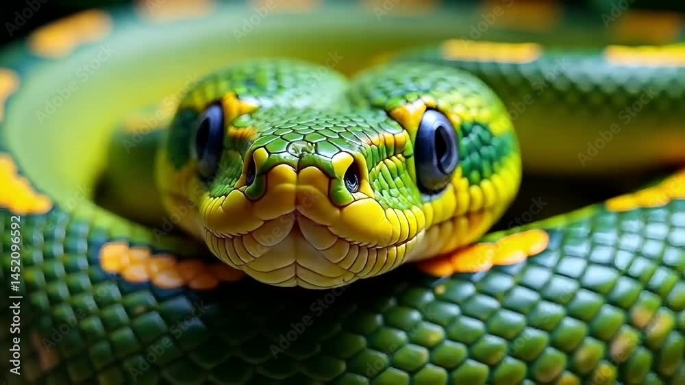 Snake. Ringed snake. Reptile. Reptilian. World Snake Day, World Snake Day Concept, Animation Motion Graphic Video Snake. Ringed snake. Reptile. Reptilian. World Snake Day, World Snake Day Concept, Animation Motion Graphic Video