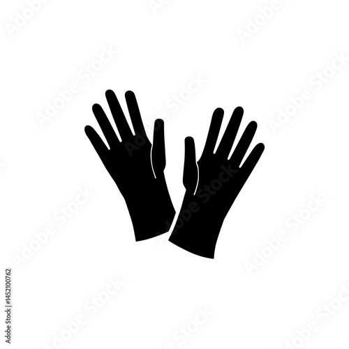 gloves vector illustration for protection and safety icon