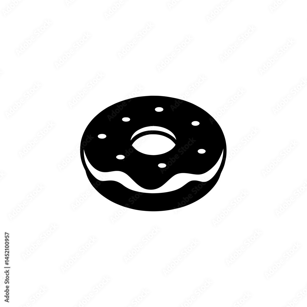 Fototapeta premium donut vector illustration for design and food related projects