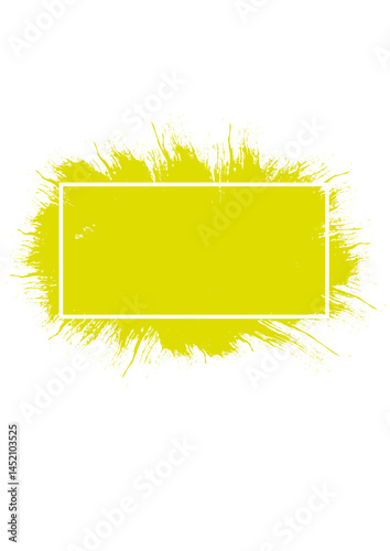 Rectangular text frame, highlighter, die,