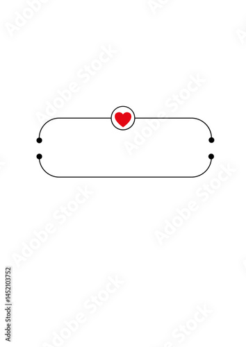 Rectangular text frame, highlighter, die,