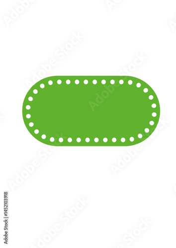 Rectangular text frame, highlighter, die,