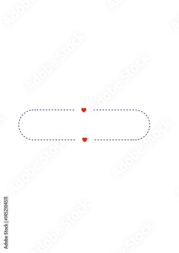 Rectangular text frame, highlighter, die,