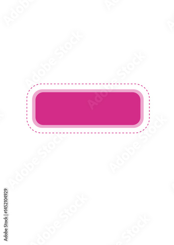 Rectangular text frame, highlighter, die,