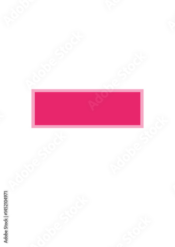 Rectangular text frame, highlighter, die,