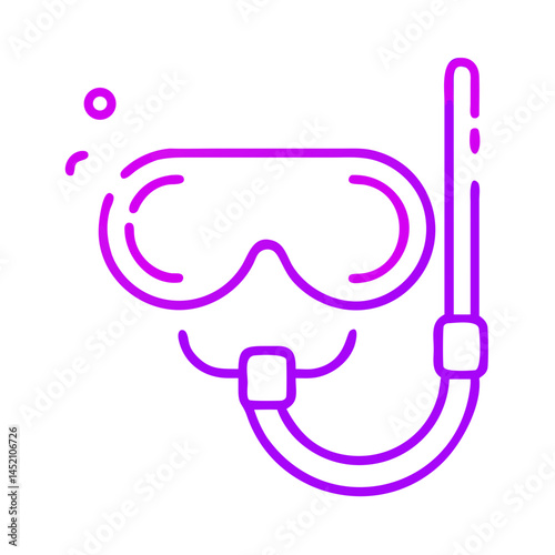 diving mask and snorkel
