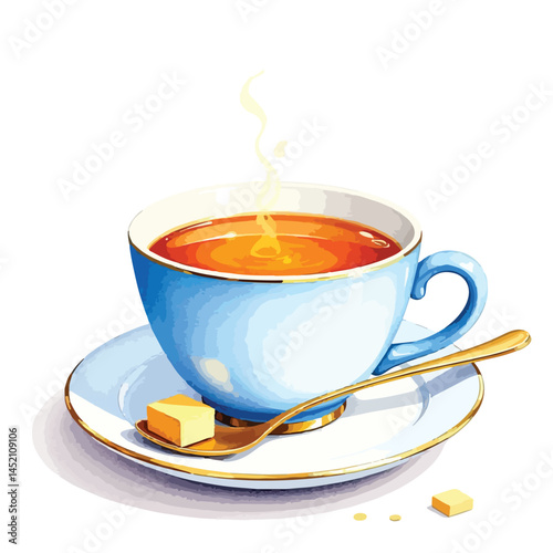 cup of tea with spoon