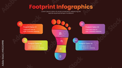 Footprint infographic design