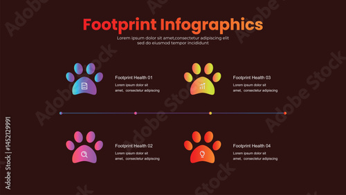 Footprint infographic design