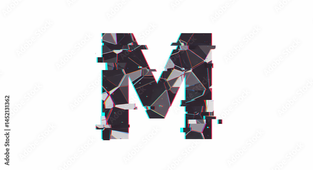 Obraz premium letter M