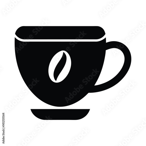 Coffee Cup Icon Silhouette Vector Illustration