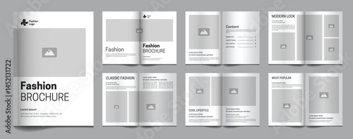 Modern fashion catalogue minimalist template design, brochure, fashion brochure
