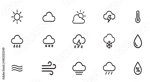 Weather Icons Free EPS Vector Set for Design Projects