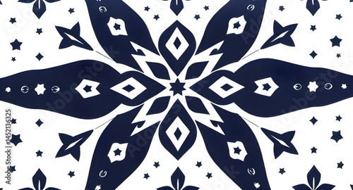 seamless pattern with embroidery pattern