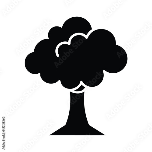 smoke rising stencil icon silhouette vector illustration
