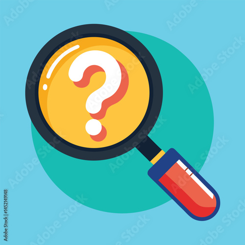 magnifying glass with question mark