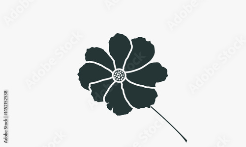 cosmos flower isolated on a white background, cosmos fower, vector flower design, cosmos fower design, beautiful flower vector