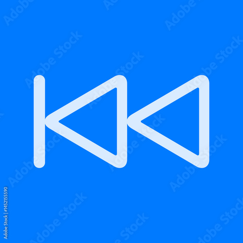 Skip Backward Outline Icon